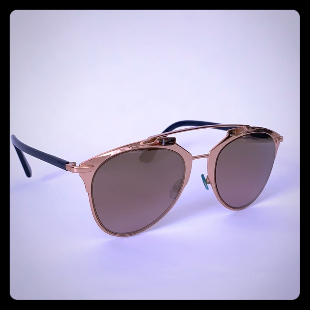 DIOR Reflected Rose Gold Aviator Sunglasses
